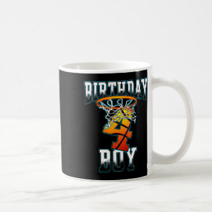 Boy 4 Years Old Birthday Gifts Bysketbyll Person  Coffee Mug