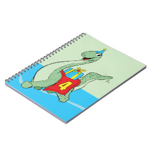 Boy, 4th Birthday Dinosaur Notebook