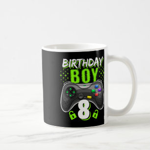 Boy 8 Video Game Controller Gamer 8th Birthday Gif Coffee Mug