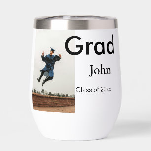 boy add name date year text QR graduation congrats