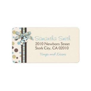 Boy Address Label