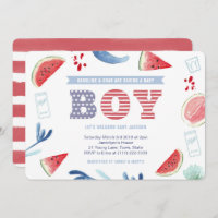 Boy America Jack and Jill Baby Shower