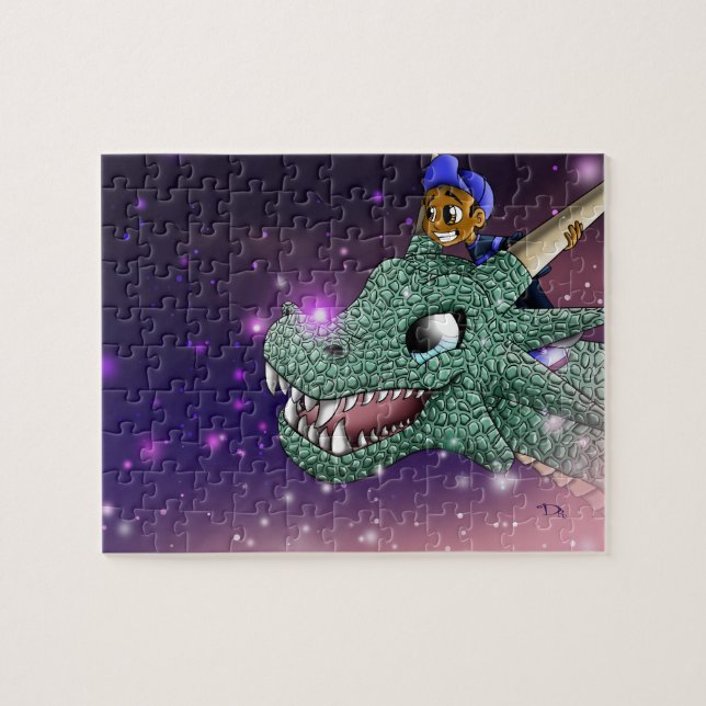 Boy and Dragon Jigsaw Puzzle (Horizontal)