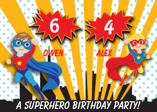 superhero birthday invitations zazzle com au