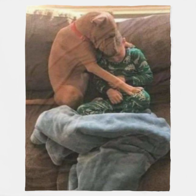 BOY AND HIS DOG FLEECE BLANKET (Front)