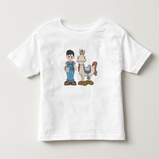Boy and Pony Toddler T-Shirt (Front)
