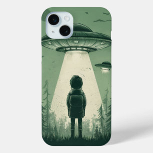 Boy and UFO  iPhone 15 Mini Case
