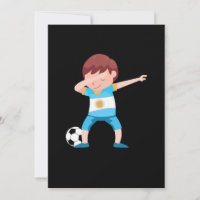 Boy Argentina Football Floss Soccer Player Gift
