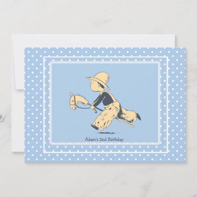 Boy At Play Invitation (Front)