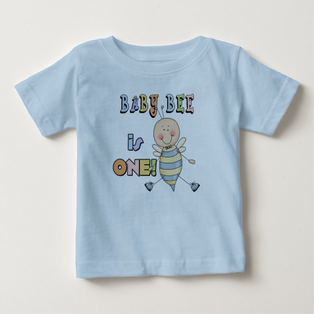 Boy Baby Bee 1st Birthday Tshirts and Gifts (Front)