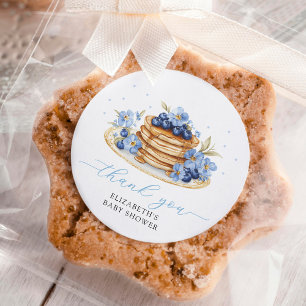 Boy Baby Brunch Thank You Baby Shower  Classic Round Sticker