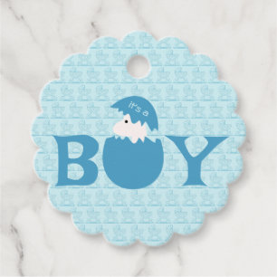 Boy Baby Gender Reveal Party Favour Tags