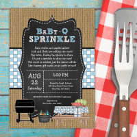 Boy Baby Q Sprinkle, BBQ baby shower 
