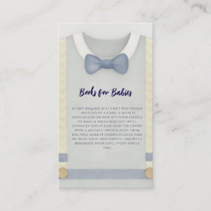 Boy baby shower autum fall burlap bodysuit  enclosure card