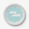 Boy Baby Shower Blue Doxie Dachshund Party Plates