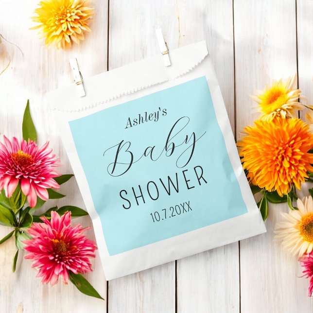 Boy Baby Shower Blue Elegant  Favour Bag (Creator Uploaded)