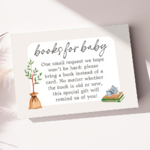 Boy Baby Shower Books for Baby Card