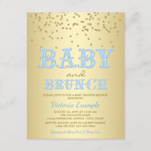 Boy Baby Shower Brunch Baby Shower Invitations