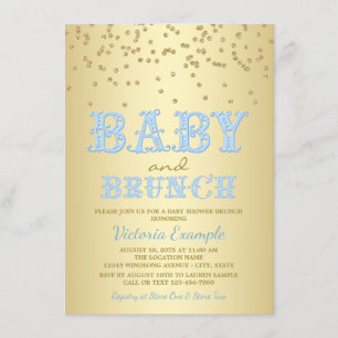 Boy Baby Shower Brunch Baby Shower Invitations
