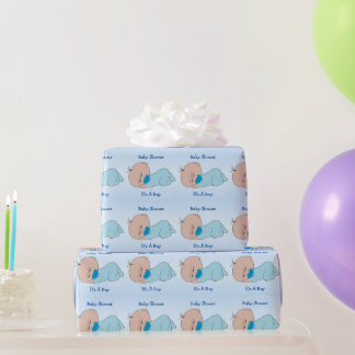 Boy Baby Shower Custom Wrapping Paper