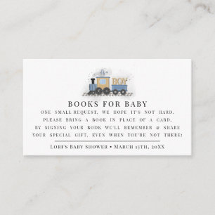Boy Baby Shower Favours It's A Boy Train Enclosure Card