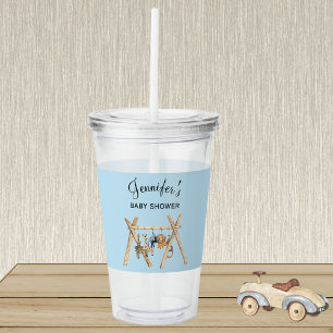 Boy Baby Shower Hostess Gift, Game Prize Acrylic Tumbler