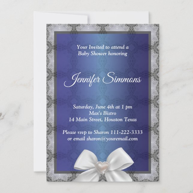 Boy Baby Shower Invitation (Front)