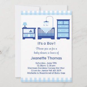 Boy Baby Shower Invitation