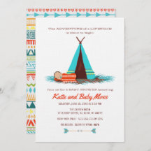 Boy Baby Shower Invitation | Boho Chic