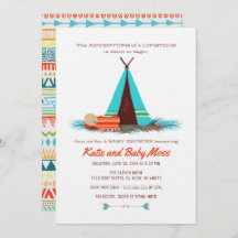 Boy Baby Shower Invitation | Boho Chic