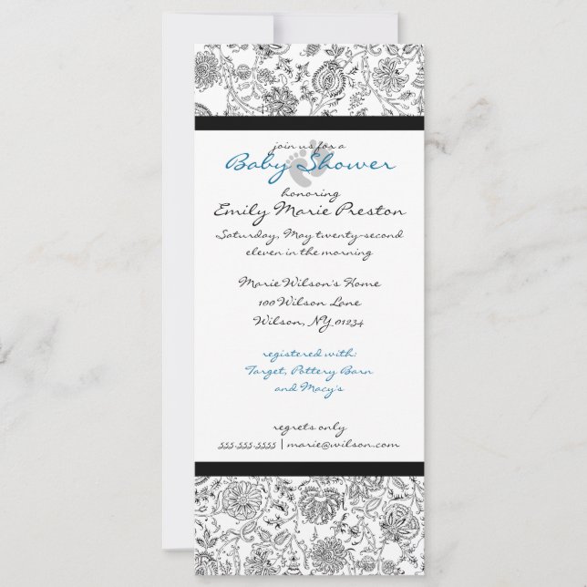 Boy Baby Shower Invitations (Front)