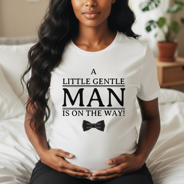 Boy Baby Shower Little Gentleman On the Way Bowtie T-Shirt (Boy Baby Shower Little Gentleman On the Way Bowtie T-Shirt
)