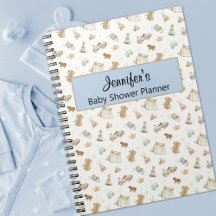Boy Baby Shower Planner-Keepsake Vintage Toys