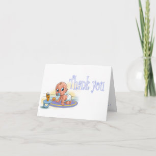 Boy Baby Shower - Thank you Card