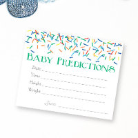 Boy Baby Sprinkle Baby Predictions Game