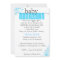 Boy Baby Sprinkle Invitations - Blue Baby Sprinkle