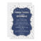 Boy Baby Sprinkle Invitations, navy silver stars
