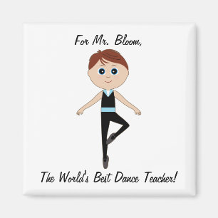 Boy Ballet Dancer: Thank You Dance Teacher Magnet