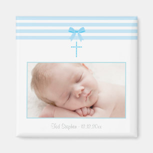 Boy Baptism/Christening Favour - Photo Magnet