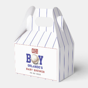 Boy Baseball Baby Shower Cute Sports Party Favour Box
