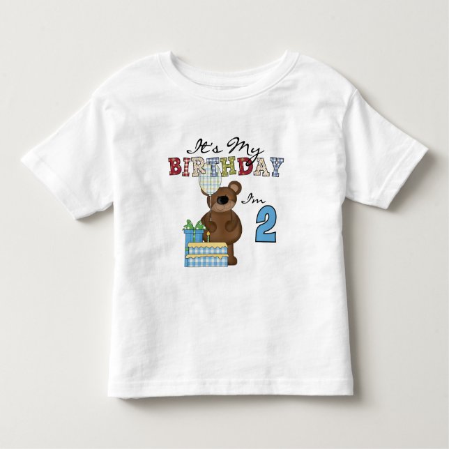 Boy Bear 2nd Birthday T-shirts and Gifts (Front)