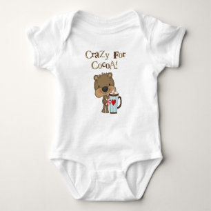 Boy Bear Crazy For Cocoa Holiday Baby Bodysuit