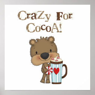 Boy Bear Crazy For Cocoa Holiday Poster