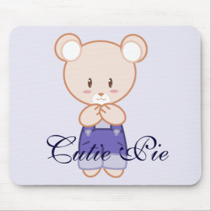 Boy Bear Mouse Pad