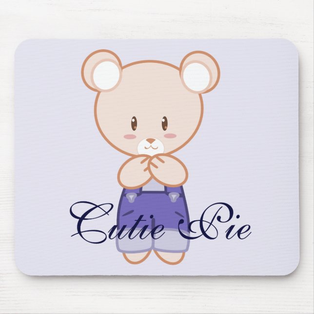 Boy Bear Mouse Pad (Front)