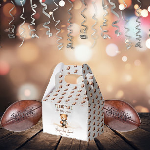 Boy Bearly Wait American Football Baby Shower Favour Box
