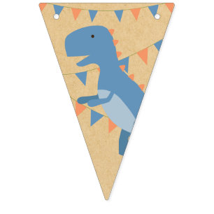 Boy Birthday - Dinosaur Stomp - Party Flags