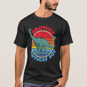 Boy Birthday I Brother I Brachiosaurus I Family Ma T-Shirt