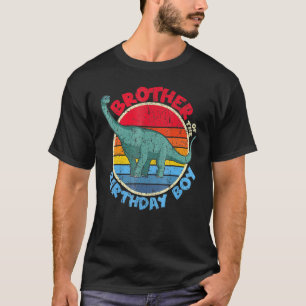 Boy Birthday I Brother I Brachiosaurus I Family Ma T-Shirt