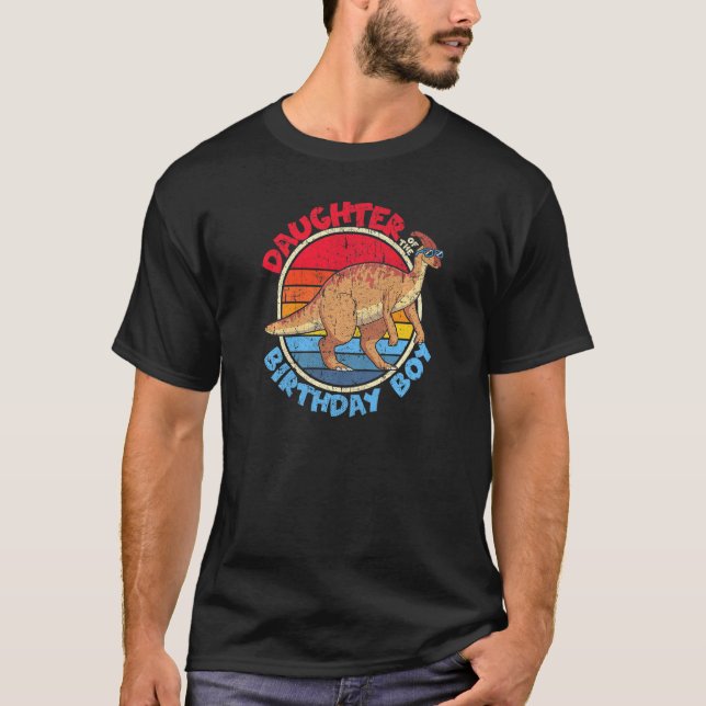 Boy Birthday I Daughter I Parasaurolophus I Family T-Shirt (Front)